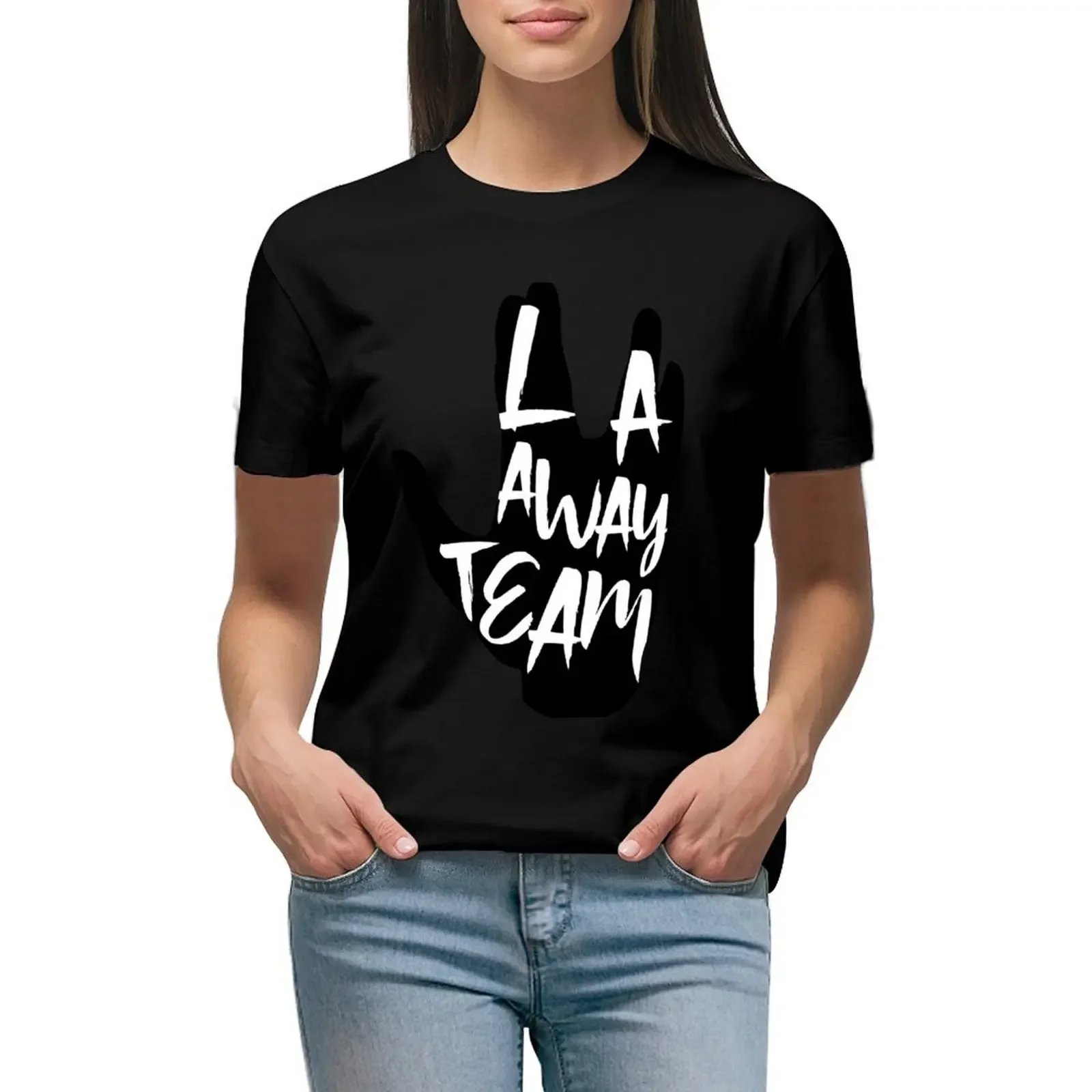 

LAAT Logo T-Shirt graphics korean fashion oversized t shirts for Womens
