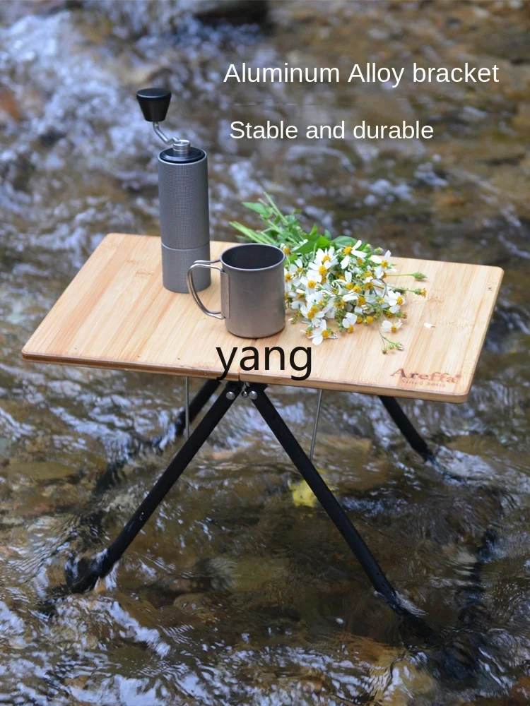 L'm'm Single Table Foldable Portable Camping Picnic Lightweight Table Bamboo Allegro Non-Mildew