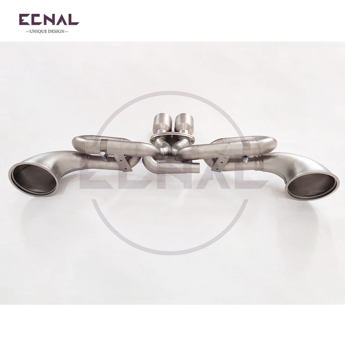 Ecnal Exhaust Axle-back Pipe without Valve SUS304 High Performance Car Sport Exhaust System for Porsche 992 GT3