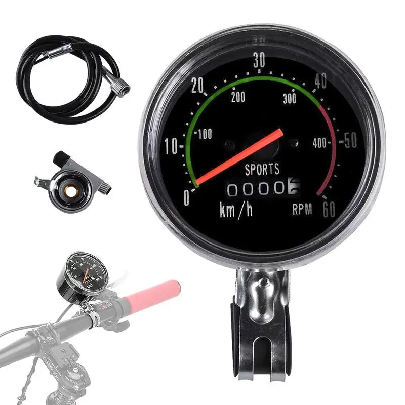 Cycling Speedometer Aluminum Alloy Bike Computer Cyclocomputer Waterproof Mechanical Speedometer Mountain Bike Code Table