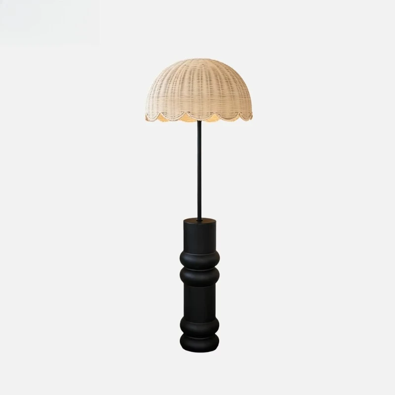 

Bedroom vertical living room Nordic luxury LED modern cement base floor lamp, suitable for living room decoration