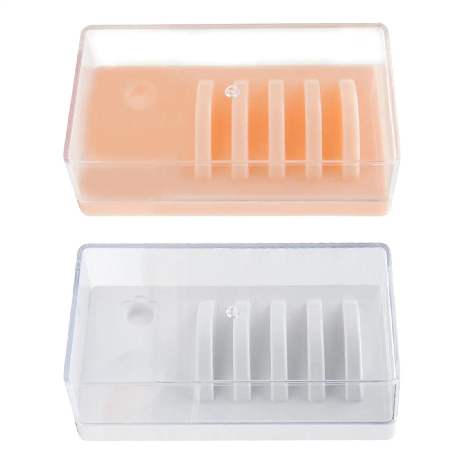 Wimperntransplantationspalette aus Acryl mit Abdeckung, Aufbewahrung für Wimpernverlängerungen, robust, professioneller Wimpernfliesenhalter für