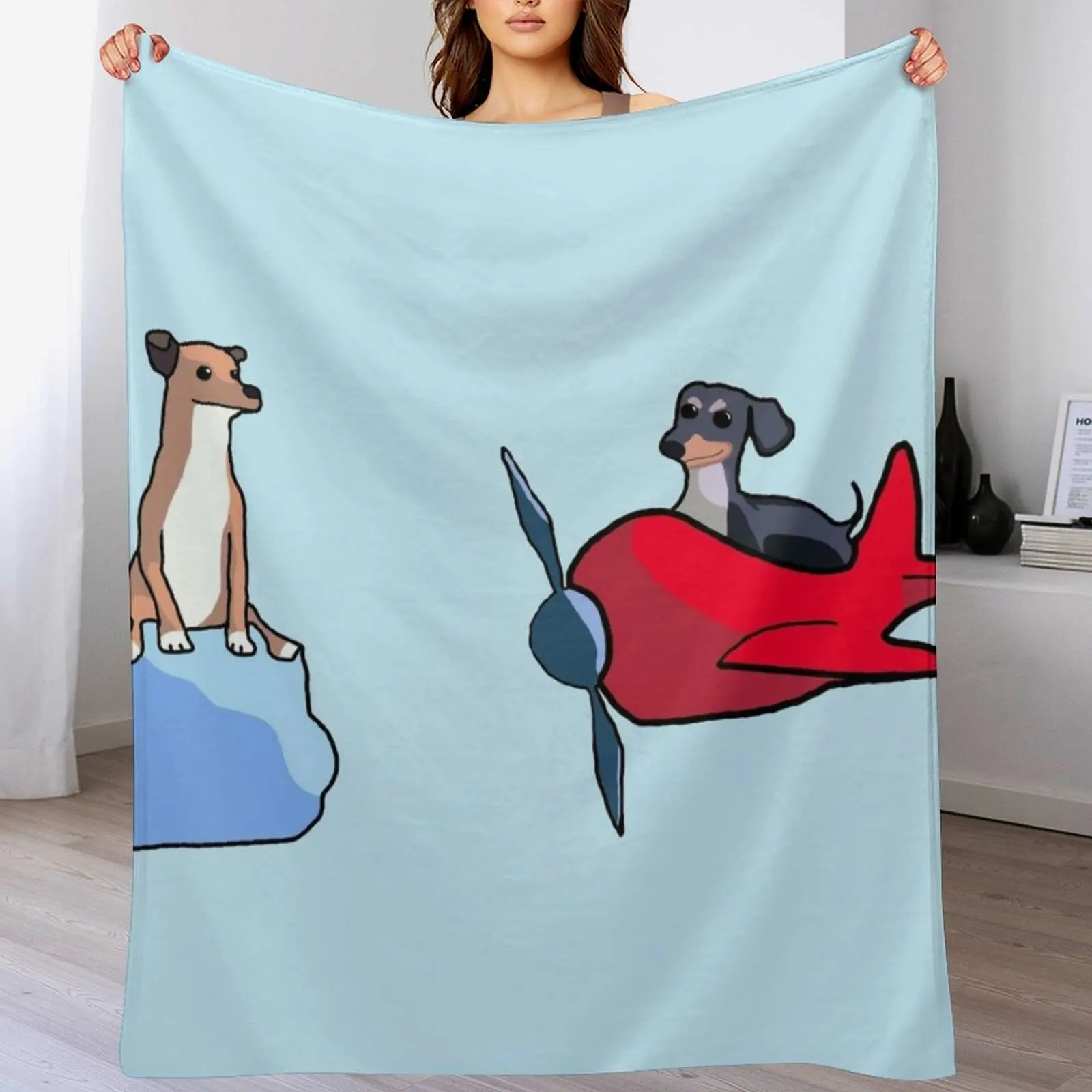 

The Dog of Wisdom Throw Blanket Soft Home Decor Blanket for Couch Bedroom