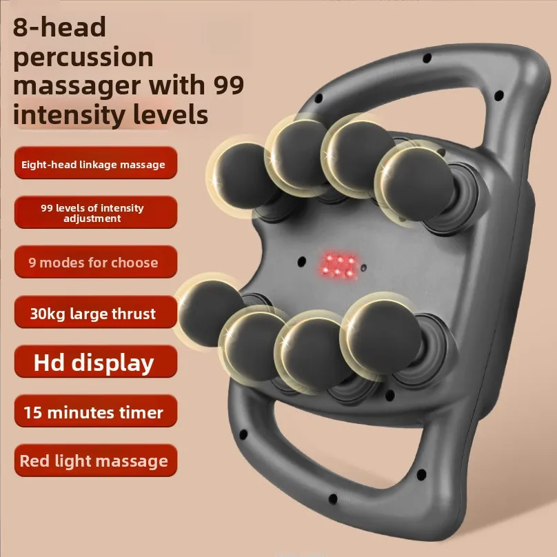 New 16 Heads Massage Gun High Power Muscle Massager Multi-head Deep Tissue Relaxer Home Fitness 8 Heads Electric Massage Device
