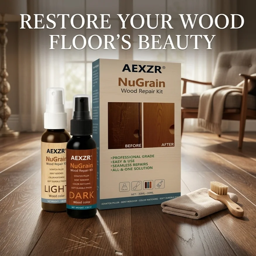 Wood Furniture Floor Scratch Repair Kit Hiding Minor Defects Fast-Acting Care DIY Furniture Restore & Refinish Wood Spray Agent