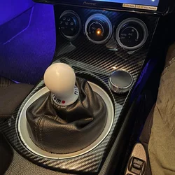 Right hand drive Carbon Fiber Style Decoration Accessories Car Interior Gear Cover Trims Stickers For Nissan 350Z Z33