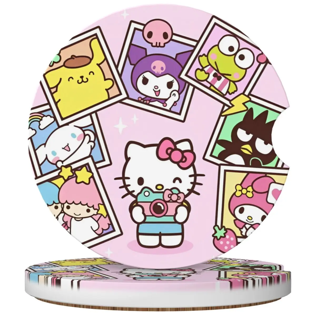 

Уникальные автомобильные подставки для чашек, 2 упаковки Kawaill Hello Kittys, аксессуары для салона автомобиля, универсальный встраиваемый автомобильный подстаканник, вставки