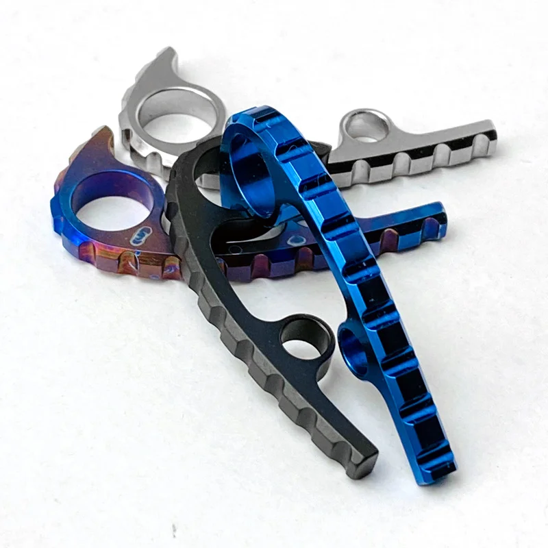 1pc 4 Farben Messer Titan Zurück Spacer Für Spyderco Para3 C223 Paramilitary3 BackSpacer Wirbelsäule Kiel DIY Machen Zubehör Teile