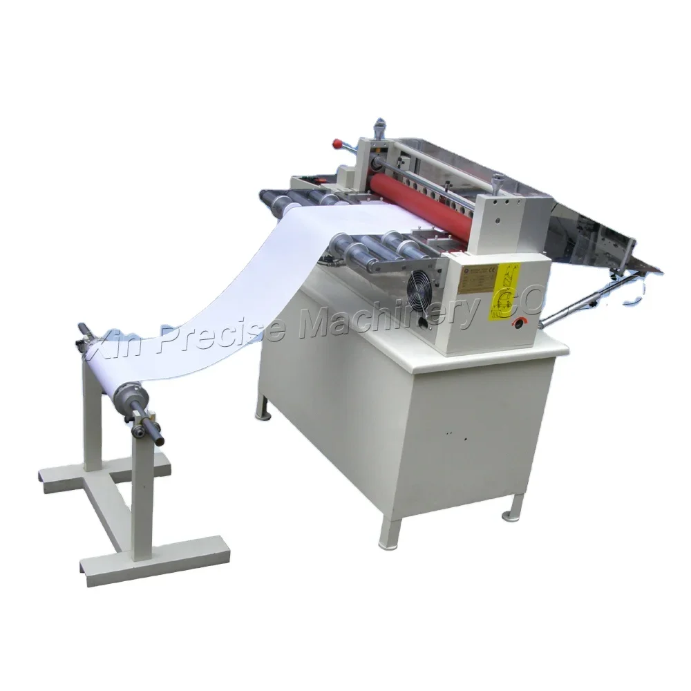 Automatic paper roll to sheet cutting machine