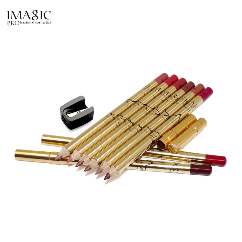 Lip Liner Pen Lip Contouring Pen Soft Smooth Lipliner Lippenstift Set Beauty Cosmetics Gold Lippenstift Bleistift Samt Matt Lippenstift