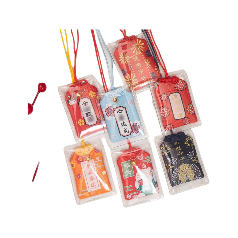 

1Pcs Charms Wealth Bag Omamori Pray Fortune Beauty Pendant Imperial Amulet Guard Health Safety Lucky Keychain Couple Gift