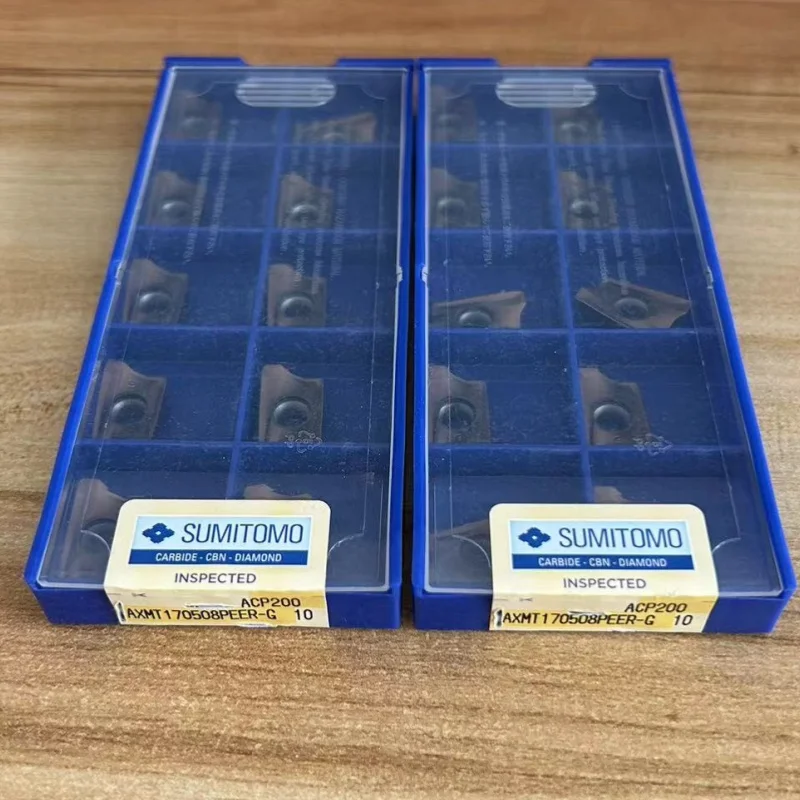 

Sumitomo AXMT170504PEER-G ACP200 AXMT170508PEER-G ACP200 AXMT170512PEER-G ACP200 turning tool blade carbide inserts 10Pcs