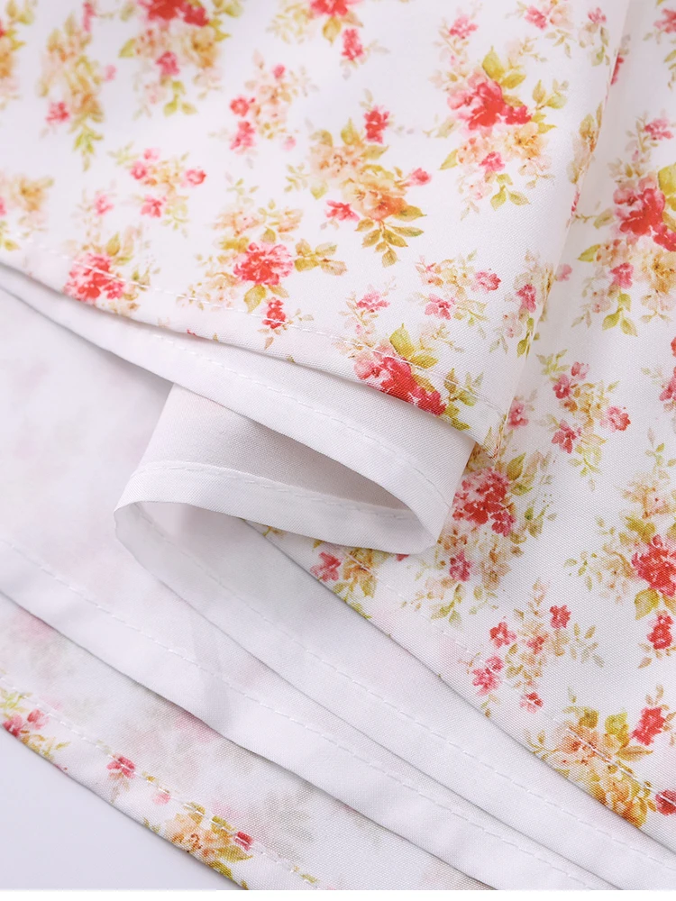 NewAsia Damenkleid mit Blumenmuster, Trägern, A-Linie, sexy hohem Schlitz, rückenfrei, zarten Ausschnitten, Sommerkleid für Party, Strand und Urlaub. – Detail 36