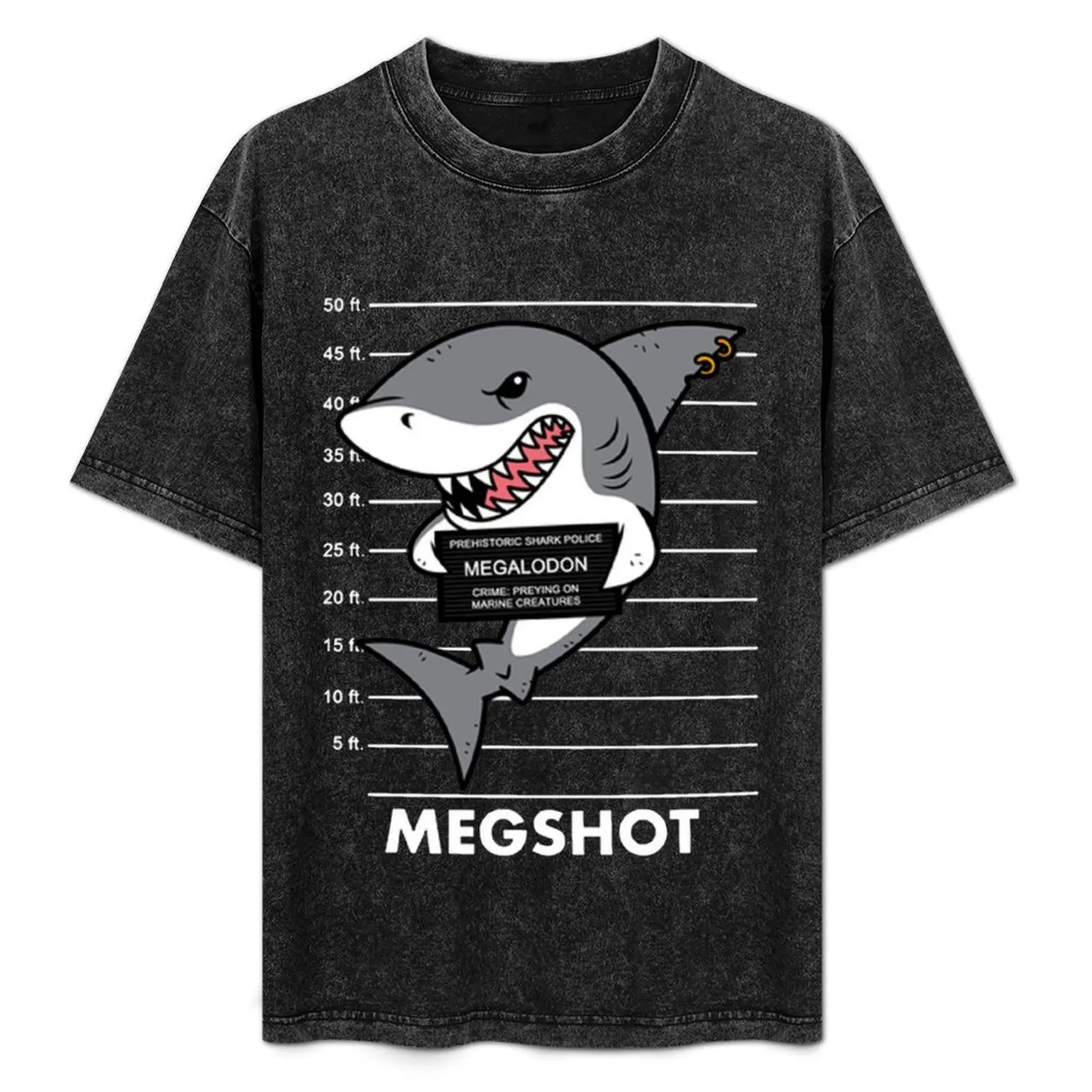 

Megshot Shark T-Shirt Work Wear Breathable Tee