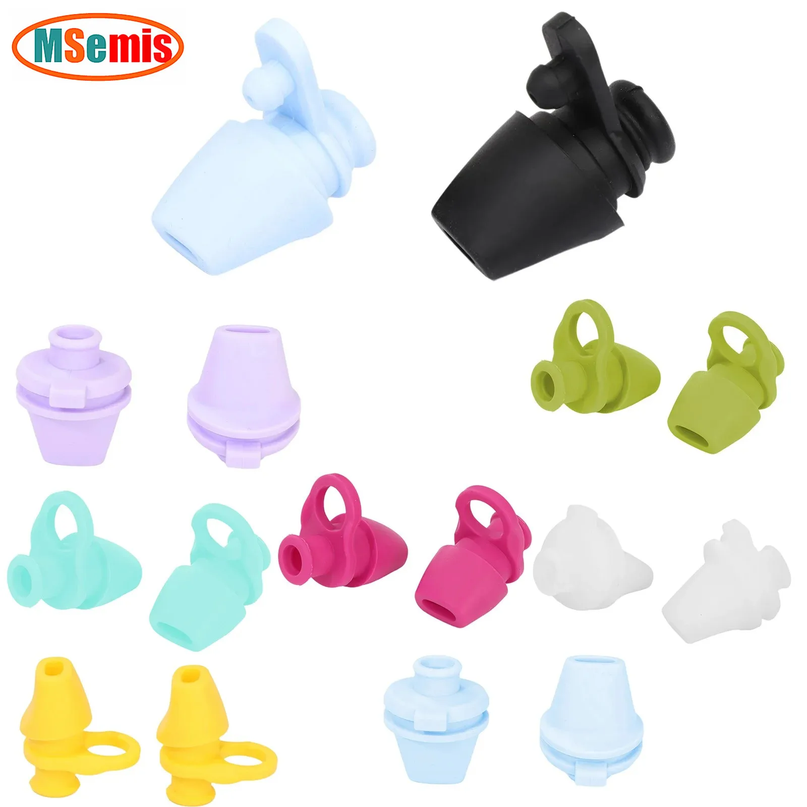 2Pcs Silicone Water Bottle Bite Valve Spout Replacement 22oz/32oz Water Bottle Lid Mouthpiece Replacement Cap Mouth Piece