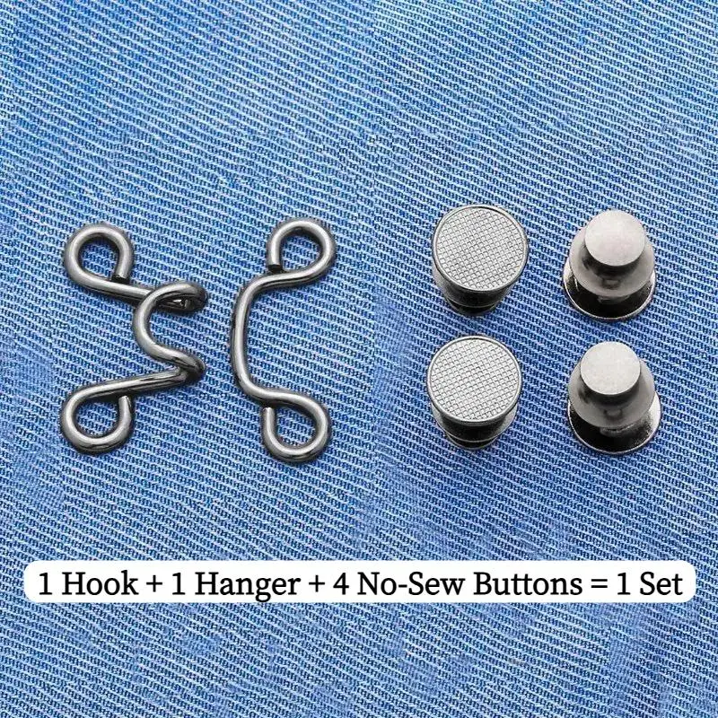 2/4/8 Sets Hosen-Taillenverengungs-Knöpfe, Jeans-Knopfverengungs-Set zur Verengung der Taille – Detail 7