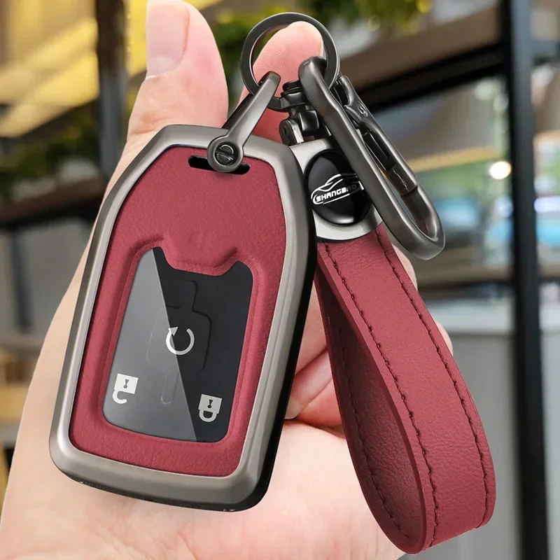 

Alloy Car Key Cover Case Fob For Chevrolet Trail Boss GMC Denali 2500HD Silverado 1500 RST 2019 Sierra AT4 1500 LT Terrain 2020