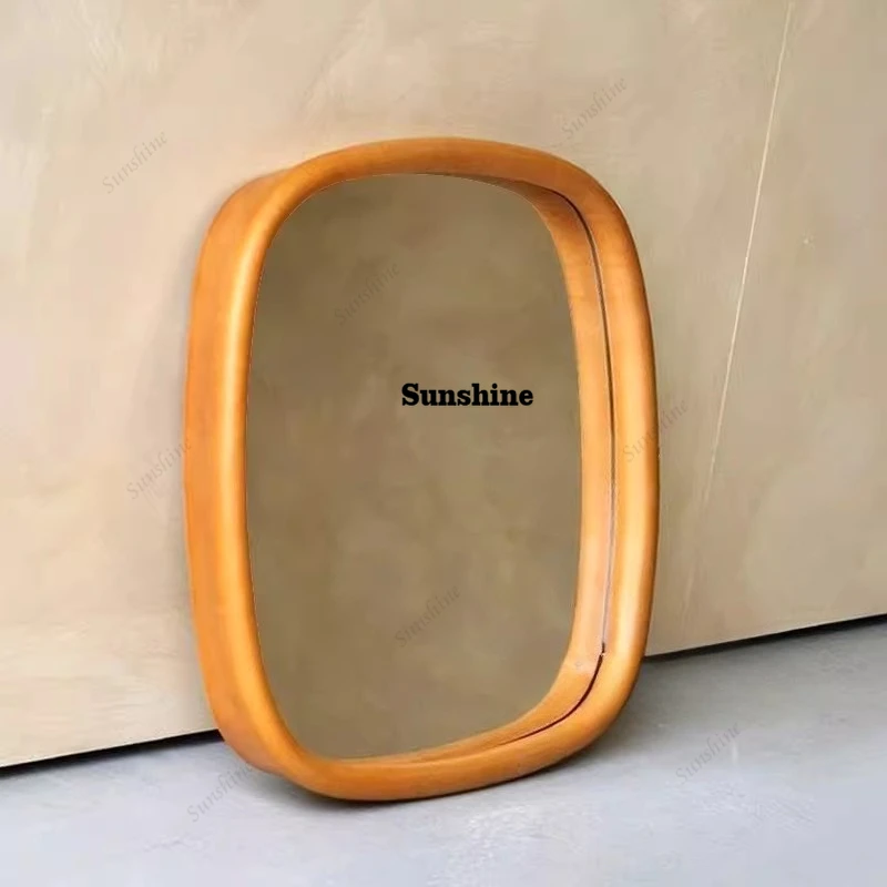 

Irregular light luxury entrance decorative mirror bathroom cosmetic mirror wall-mounted special-shaped mirror