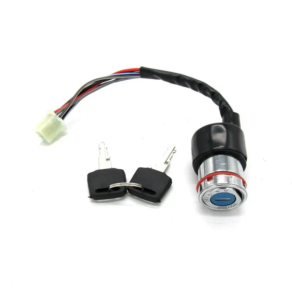 USERX Universal Motorcycle ignition key electric door lock power switch For GN125 6-wire 6-speed ignition start switch