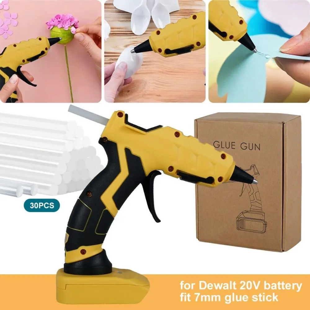 

50W 18V Li-ion Battery Electric Repair Tool Glue Torch Tool with 30pcs 7mm Glue Sticks Without Battery Hot Melt Glue