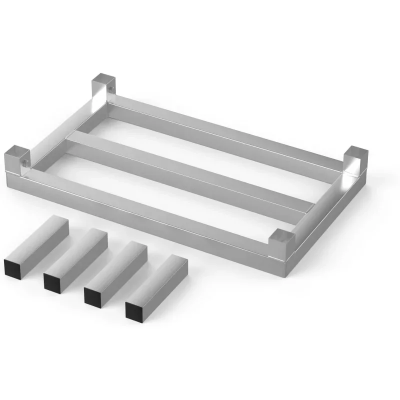 Aluminum Dunnage Rack | Select from 15 Sizes | Store Your Items Off Floor | Storage in Restaurant, Kitchens, Garages and Mor