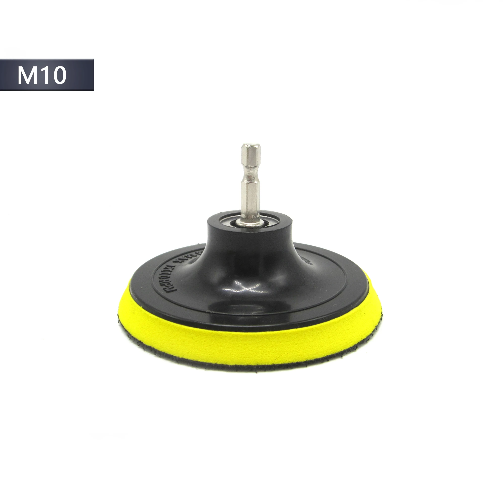 4 Inch 100Mm Móc Và Vòng M10 Hay M14 Ren Đệm Phồng Miếng Lót Với 1/4 Chuôi Lục Giác Cần Adapter Máy Khoan chuck Để Đánh Bóng Mài