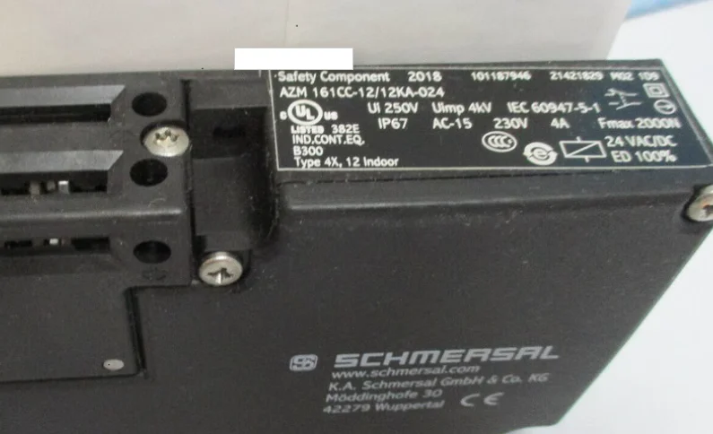 

SCHMERSAL 101187946 Schimai's new security switch AZM 161CC-12/12KA-024