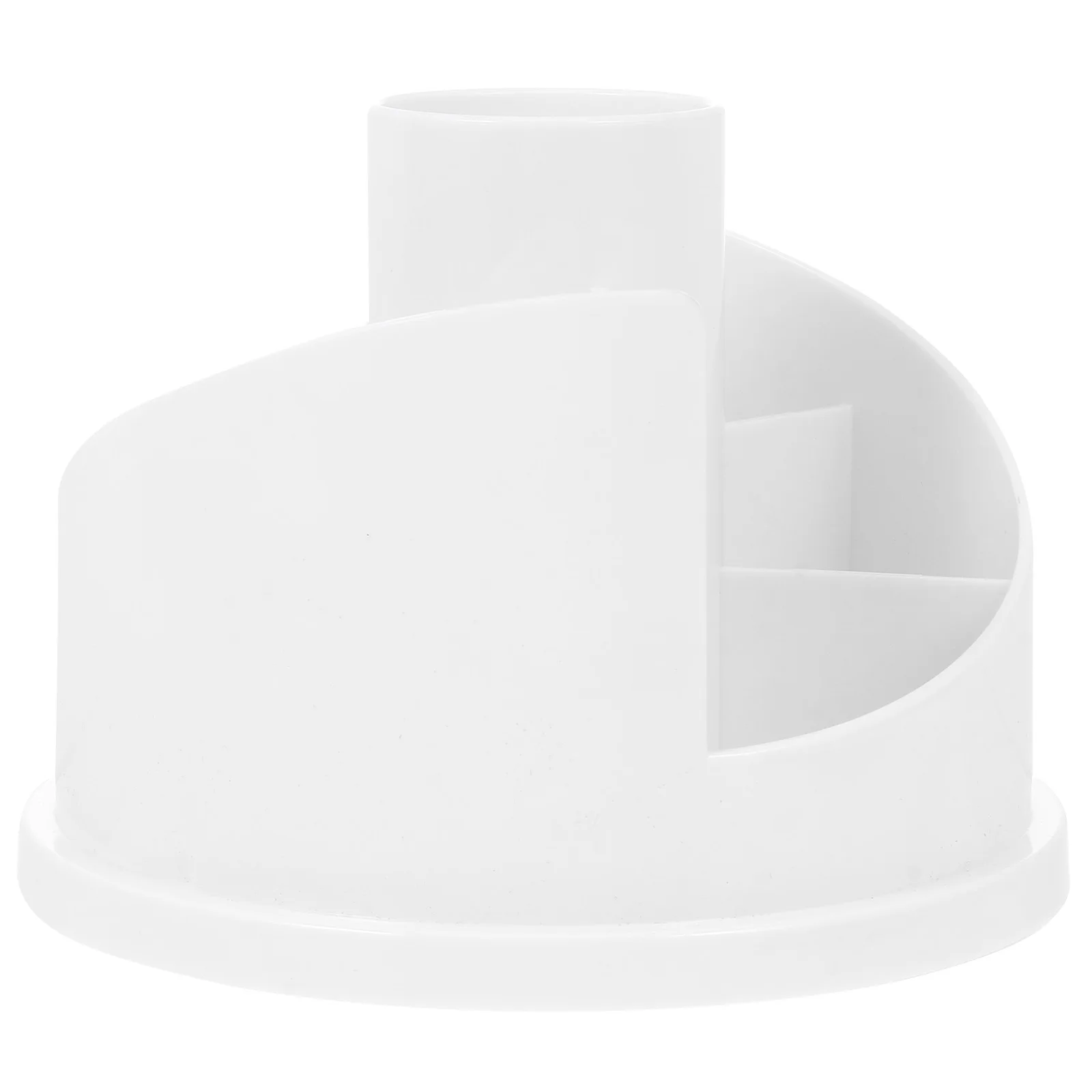 

Rotating Pen Holder Desk Organizer Storage Cylinder Pencil Container Rotatable Brush White Cup Tube Makeup Tools