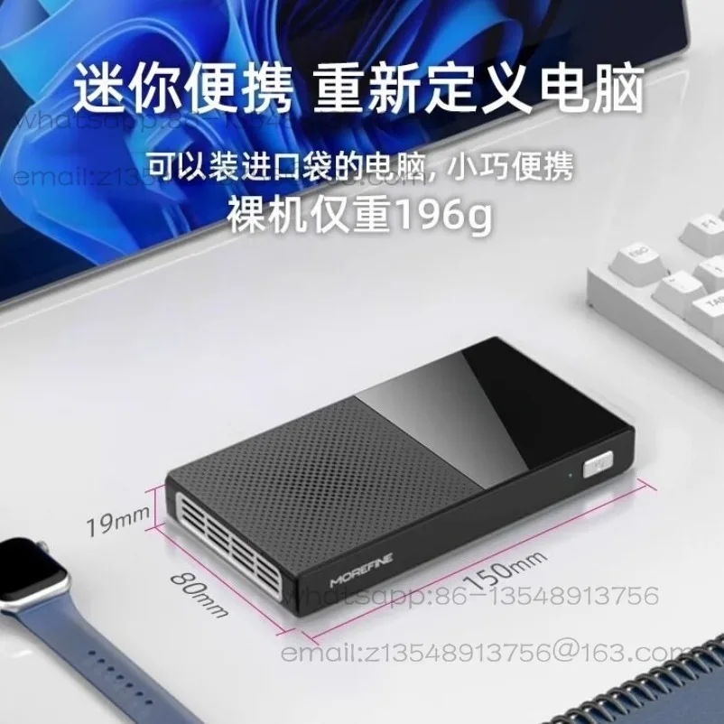 12Th generation N200 mini host win11 office N100 home game mini PC computer 4K barebones - view 3