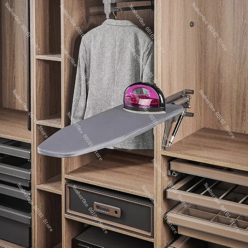 Wall-Mounted Foldable Ironing Board, High Temperature Resistant Thickened Table for Clothes Hanger Wardrobe