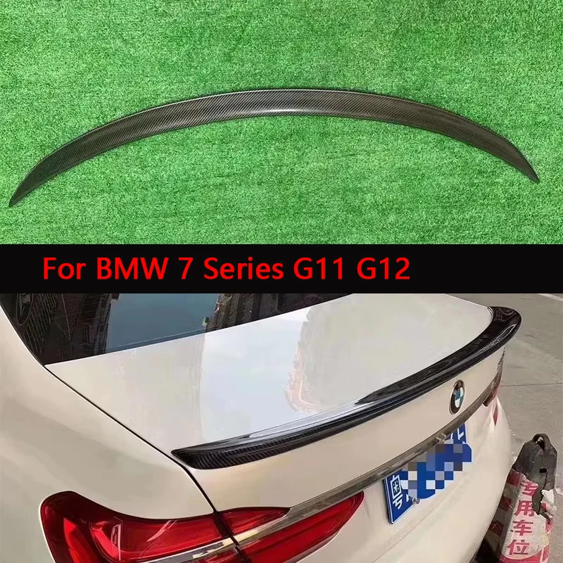 

For BMW 7 Series G11 G12 2017-2023 Carbon Fiber Tail fins Rear Trunk Spoiler Guide Wing Rear Wing Car Trunk Diverter