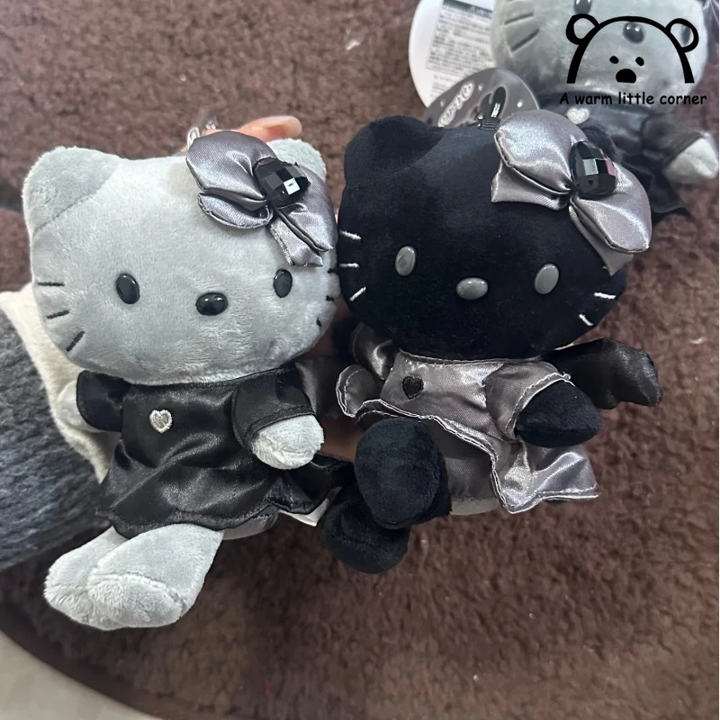 

Милый новый стиль Ангел Дьявол Черная кожа Kt Cat Рюкзак Плюшевый кулон Плюшевый Kt Cat Брелок Аксессуары Подарок на день рождения для девочки