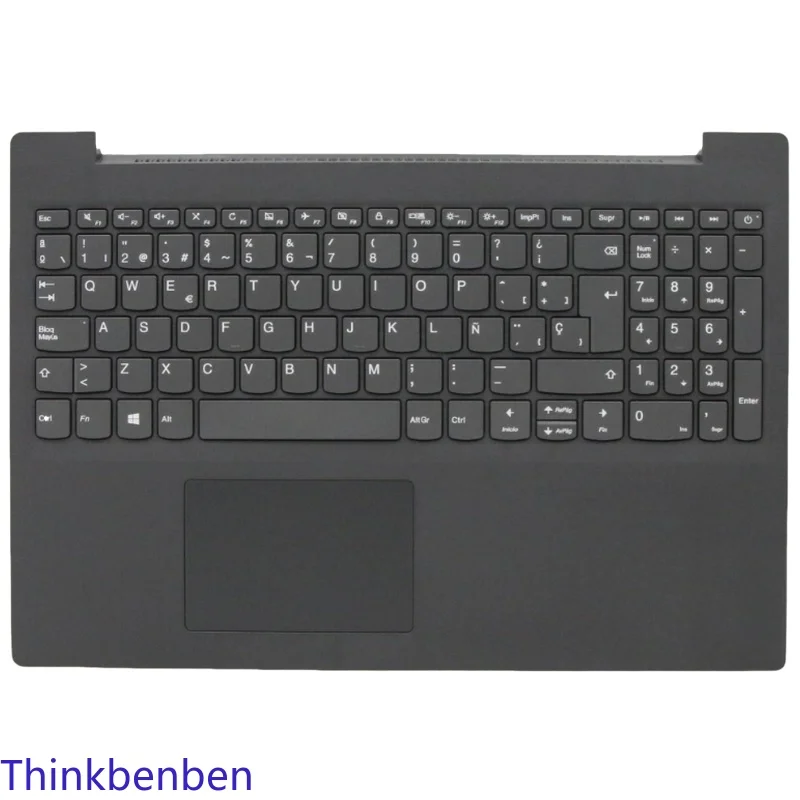 ES Spanish Iron Gray Keyboard Upper Case Palmrest Shell Cover For Lenovo V140 15 15IWL V155 API 5CB0U42648