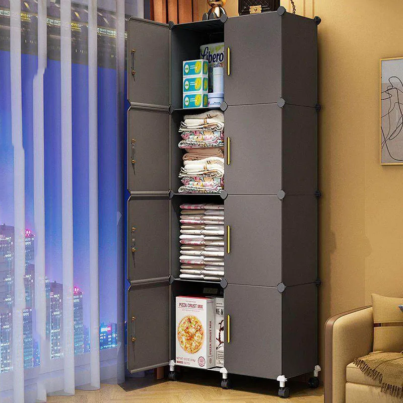ts-Simple Shelf Closet Minimalist Modular Cupboard Partitions Professional Room Decor Wardrobe