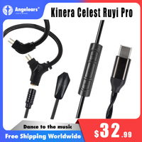 Kinera Celest Ruyi Pro With DSP USB-C Earphone Cable With Detachable Boom Mic 0.78 2pin/MMCX Plug IEMs Gaming Esports Headset