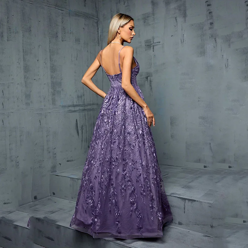 Vestido de noche boda Dr banquete presentador Cany reunión anual disfraz de coro reunión falda larga cumpleaños Dr