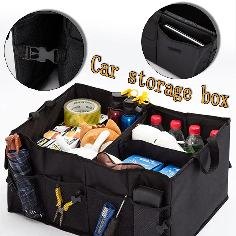 Folding Storage Collapse Bag Bin for Car Truck SUV 40L Storage Bag Car-use Clutter Organizer  and Car Accessory Box Storage Bag