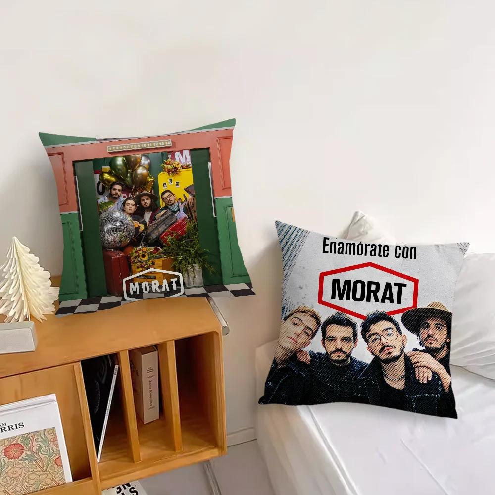 Music Morat Antes De Que Amanezca Pillow Case Sofa Living Room Bedroom Headboard Backrest Cushion Square Cushion Nap Time