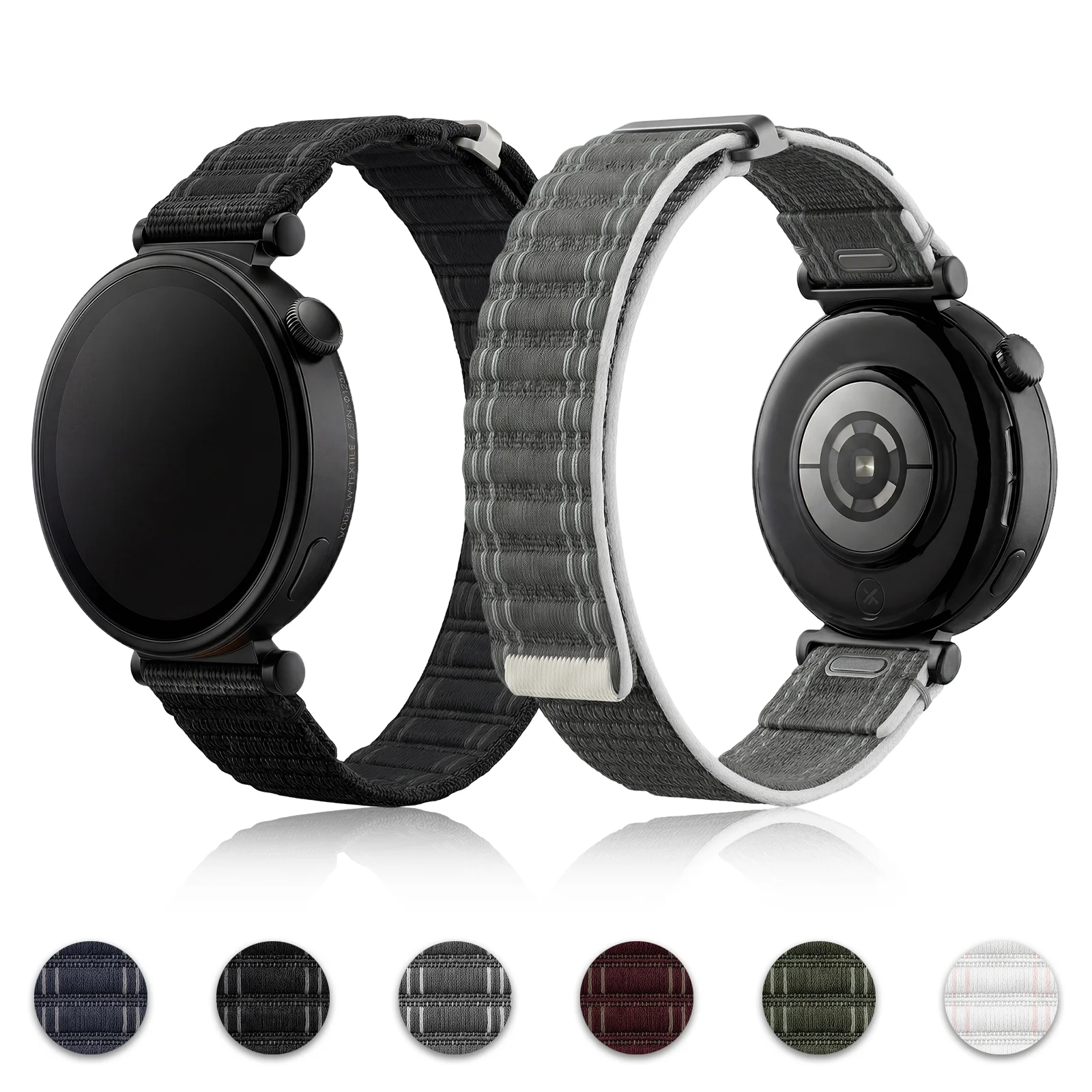 18 20 22mm Sports Nylon Band for Samsung Galaxy Watch 7 6 5 4 Weave Bracelet for Huawei Watch GT6 GT5 GT4 GT2 41mm GT6 Pro Strap