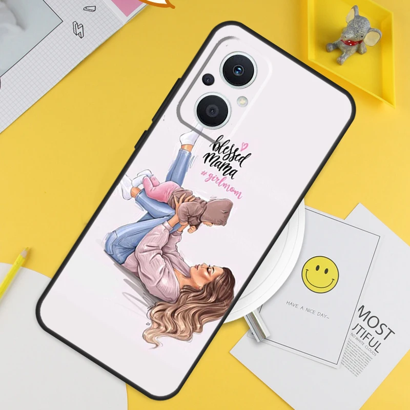 Baby Mom Daughter Girl Son Dad Case For OPPO Reno 7 8 8T 2Z 4Z 5Z 6 Lite 10 Pro OPPO Find X5 X6 Pro X2 Lite X3 Neo Cover