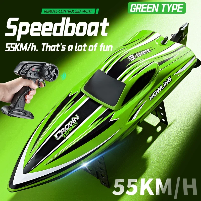 HJ818 PRO High-speed Remote Control Speedboat 2.4G Brushless Competitive Boat Children Water Toys With Storage Bag