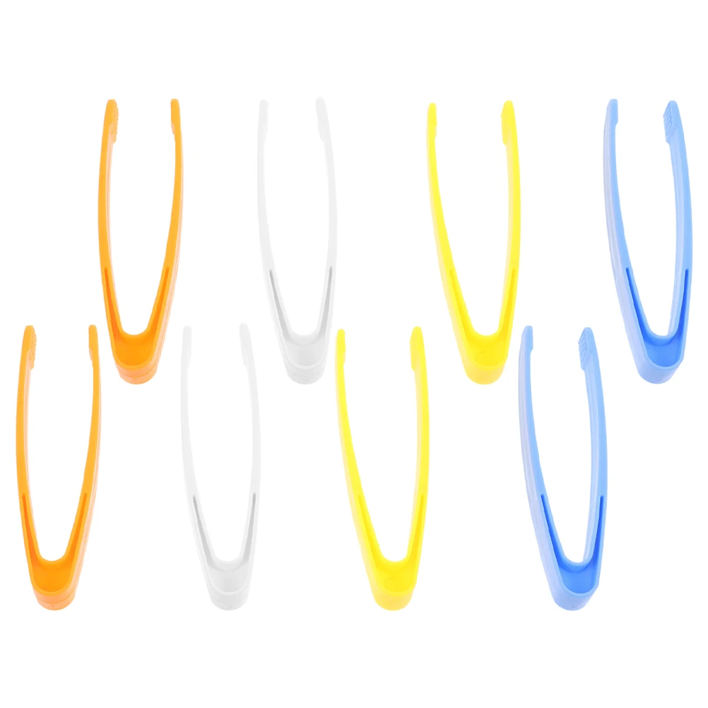 

8 Plastic Tweezers Clip Accessories for Fine Motor Skills Training Kids DIY Jewelry Making Crafting Tools Preschool Experiments
