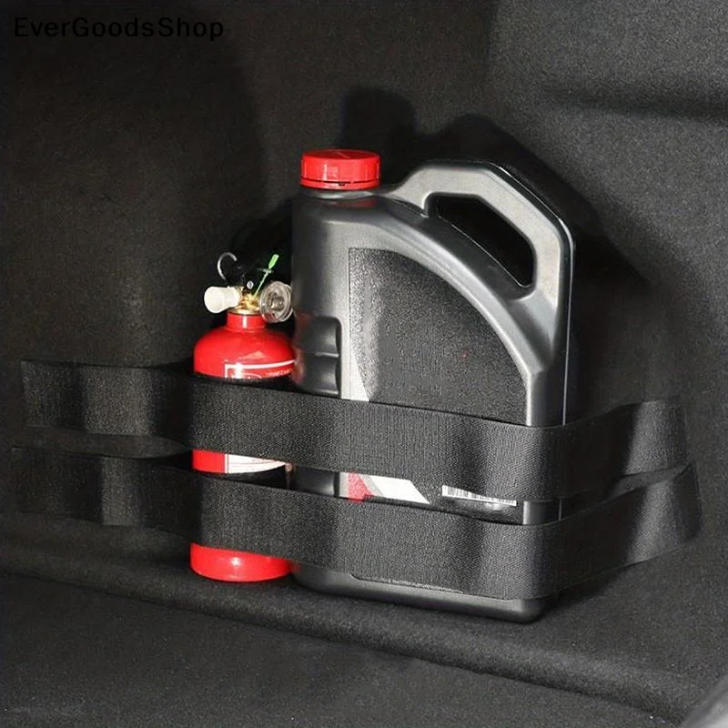 New Car Trunk Organizer Elastic Fixing Belts Storage Bag Tapes Fire Extinguisher Fixing Belts Auto Interior Accessories