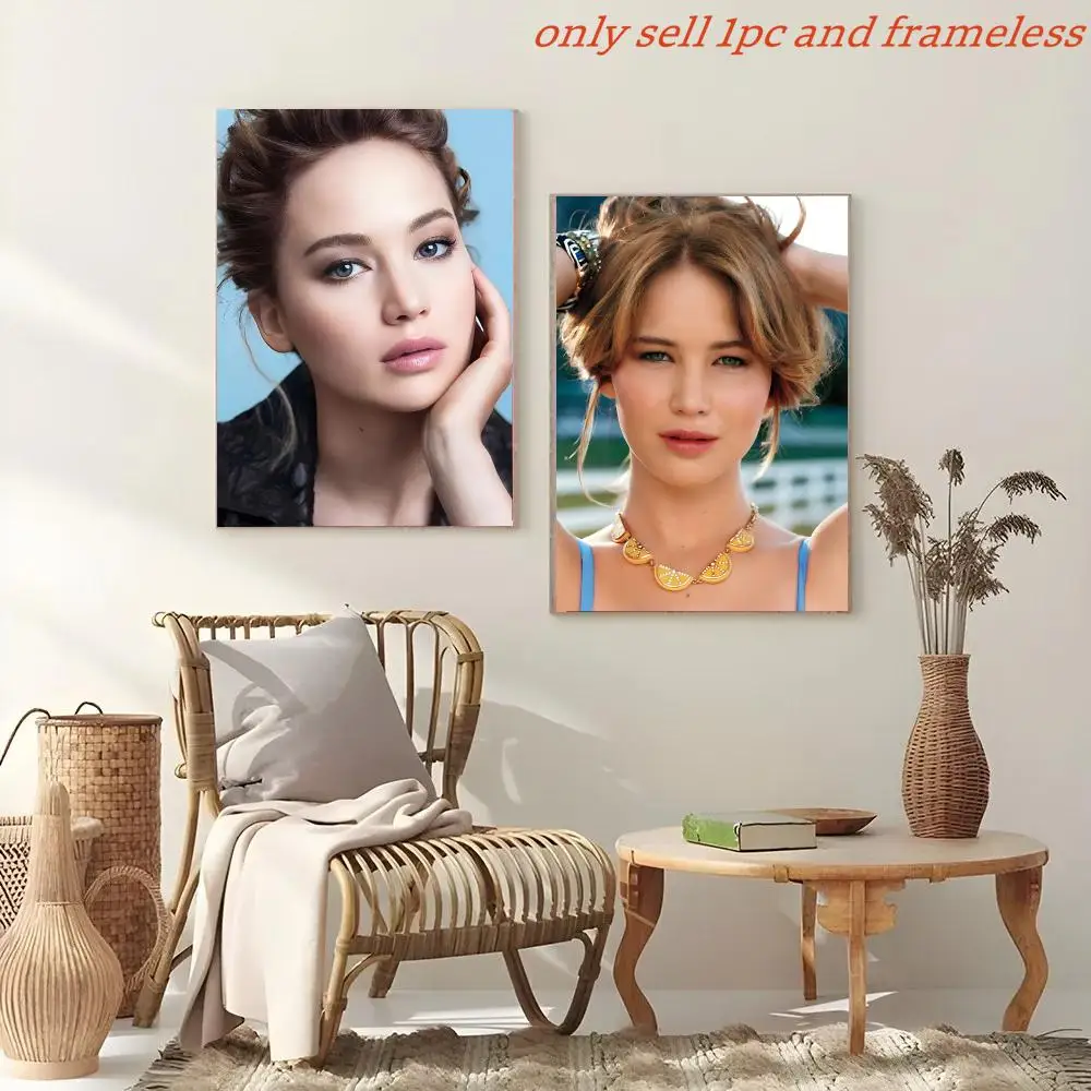 1PC Actor Jennifer Lawrence Poster Painting And Print Wall Art Picture For Home Room Decor Gifts