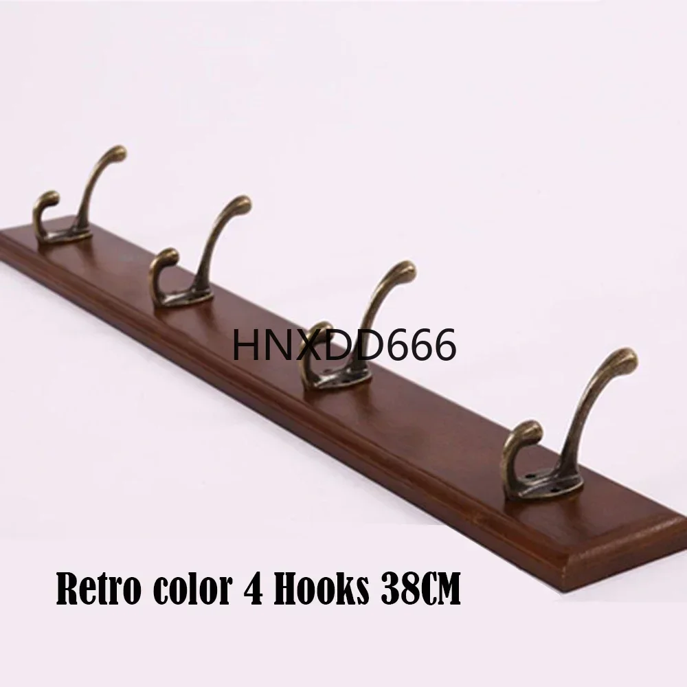 

Wall Mounted Solid Wood Coat Rack with Hooks Hats Clothes Hanger Closet Organizer Furniture for Hallway Entrance Decor