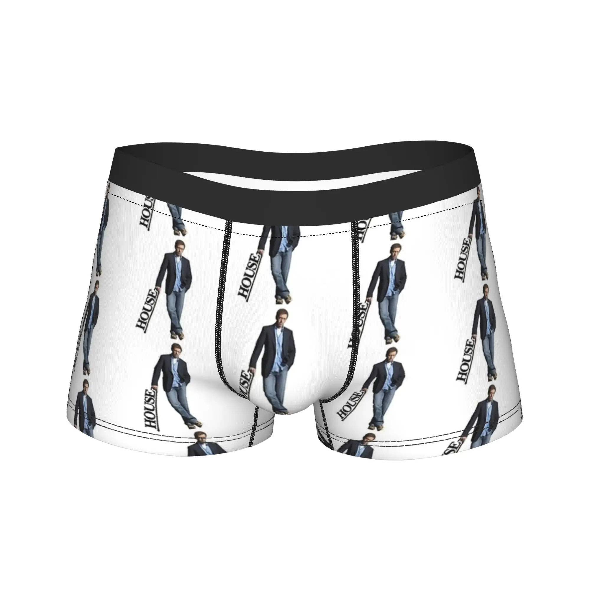

Dr. Gregory House MD leaning with cane HOUSE Нижнее белье с принтом Trunk Модные мужские трусы Дышащие трусы-боксеры Подарок