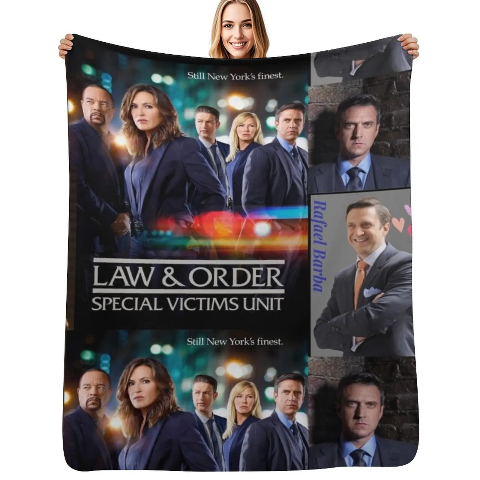 

Law and Order SVU Throw Blanket Wrinkle Resistant Lightweight Blanket