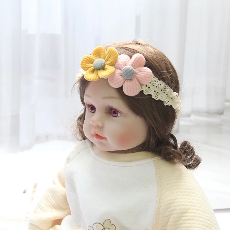 korean baby headband newborn flowers headbands baby girls hair accessories diy headwear Children photographed photos accessory