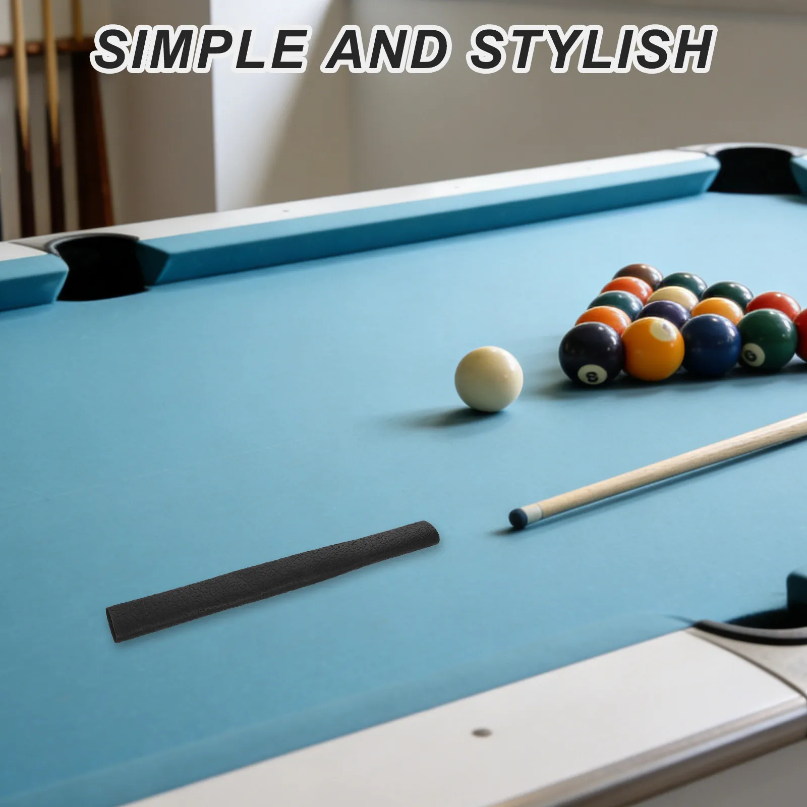 

Нескользящая силиконовая накладка на рукоятку бильярдного кия, защитный чехол для кия, черный, для турниров и тренировок, незаменимый аксессуар