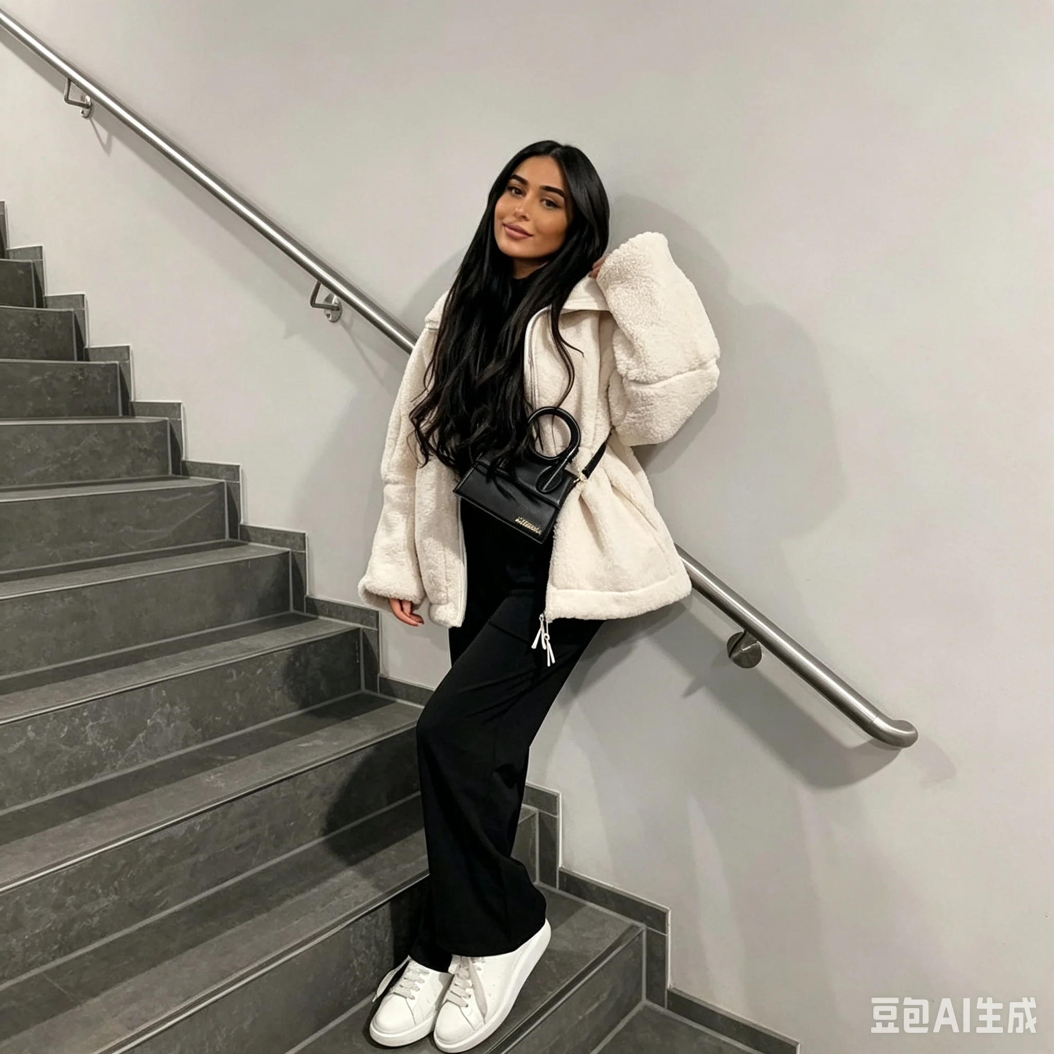 Women's clothing autumn and winter new style fashionable loose windproof warm plush personalized casual outdoor zipper jacket